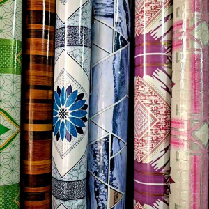 Linoleum Rubberized Floormat Wood Pink Blue Green Brown Gray - 6FT Fixed Width - 1 Yard Per Order Quantity - 15 Yards Above Free Item - Durable Easy to Clean Beautiful Design - Home Decor Rugs Carpets