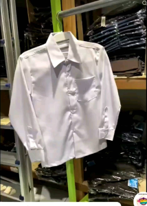 Seragam Sekolah - Kemeja Panjang Putih Polos TK/SD/SMP/SMA/KULIAH/KERJA