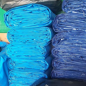 Terpal Lembaran Tipe A3 Korea: Ukuran 3x3, 3x4, 3x5 (Biru Oren)