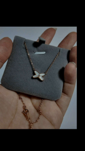 Elegan Jewellery S925 Sterling Silver X-Shape Necklace