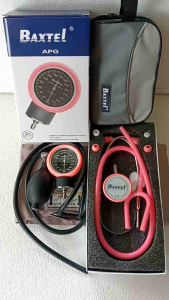 Baxtel APG Aneroid Sphygmomanometer With Stethoscope (Set Pink)