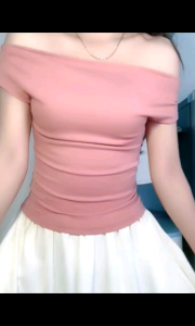 AO004_Áo thun nữ bẹt vai mặc mùa hè dịu dàng nữ tính