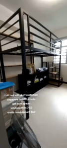 Loft bed with shelf customize singapore/HDB/condo