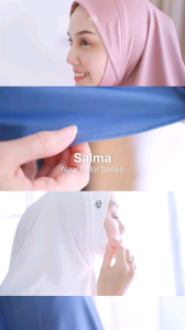 Fadilah Hijab - Khimar Salma L by Arafa Hijab | Khimar Dagu Malay | Jilbab Instans Jersey Premium
