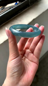 Jade bangle 55.2mm singapore can view and try.Grade A