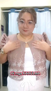 PLUS SIZE OVERSIZE MODERN FILIPINIANA BOLERO TOP WITH EMBROIDERY XL TO 3XL 4XL TO SEMI 6XL