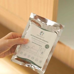 จุลินทรีย์กำจัดคราบไขมันสะสม แพค 8 ซอง | ย่อยสลายไขมัน ดับกลิ่นถังดักไขมัน ทำความสะอาดบ่อดักไขมัน ป้องกันท่อตัน รุ่นที่ 1