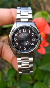 Đồng Hồ Si Nhật Nam 💥 💫 CITIZEN - Eco-Drive - H415 - Kính Sapphire 💫 Radio Controlled💥Lịch vạn niên💥Chống nước 💯 mét💥Size 38.5 mm💥Size dây 18.5 cm 💫💥 N.160