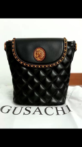 Tas HP GUSACHI Hitam Tas Selempang Wanita Vintage Premium Kuat Awet Empuk kd 115