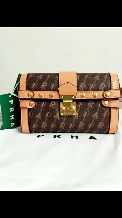 Tas PRAHA PRHA Vintage Coklat Coffe Tas Wanita Elegan Kokoh Kualitas Premium kd 118