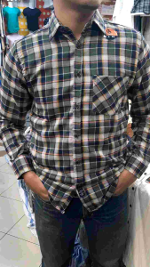 Kemeja Lengan Panjang Kotak Flanel Semi woll / Kemeja Flanel Lengan Panjang FL 14