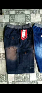 Celana kargo jeans Celana pendek cargo Jeans rip cargo denim Kolor kargo pendek
