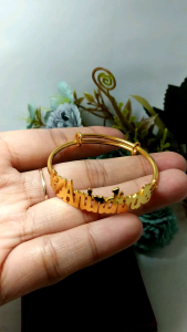 Gelang Ukir Nama Anak Model Hellokitty & Gelang Pakai Nama Anti Karat