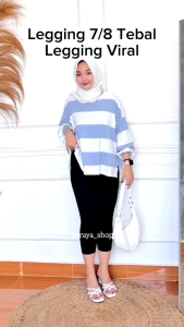 Celana Legging 7/8 Wanita DewasaSpandex /Legging 7/8 Tebal Jumbo/Lejing 7/8