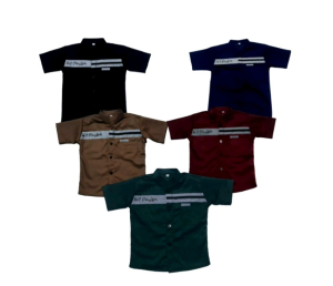 Baju Koko Anak Laki-Laki Lengan Pendek Usia 2-9 Tahun: Baju Muslim Anak Atasan Kemeja Koko Anak Lengan Pendek Katun Toyobo Tojiro Premium | Kemko Anak Usia 2-9 Tahun Katun Toyobo Tojiro Premium by SANTIKA FASHION