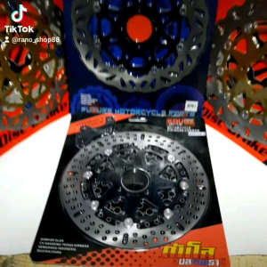 PIRINGAN CAKRAM DEPAN VARIASI JUPITER Z BLACK & GOLD SERIES FLOATING DISC BRAKE 300MM PLUS BREKET PNP JUPITER Z ROBOT/ JUPITER Z BURHAN/ VEGA OLD/ F1ZR