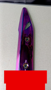 กันร้อนข้างท่อ WAVE-125 I  ปี 2018-2020  รุ้งลาย/ทองไทเท/ น้ำเงินลาย/น้ำเงิน/ทอง/รุ้ง  อะไหล่ทดแทน  1 ชิ้น กันร้อนท่อ ขายถูก!!