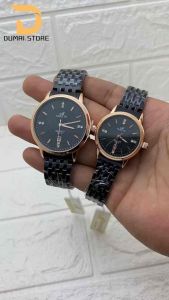 MIRETE Jam Tangan Pria Analog Tanggal Aktif Tipe SH76 Rantai Stainless Water Resistant Free Box Realpict By Dumai.Store