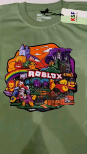 Kaos DISTRO Anak-Anak Karakter ROBLOX KEREN Fashion Ter Update ROBLOX Usia 2-11Tahun Kaos Anak-Anak ROBLOX Bahan Katun 24S Size XS-XL