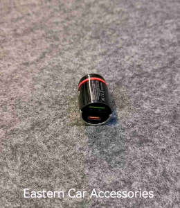 Mini Tiny Dual Car Charger USB Port + Type C Port 100W Car Charger Adapter Fast Charging