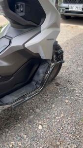 HONDA ADV MINIMALIST CRASH GUARD WITH CNC CUT LETTERS POWDER COATED FINSIH ( LED LIGHT NOT INCLUDED ON PACKAGE)