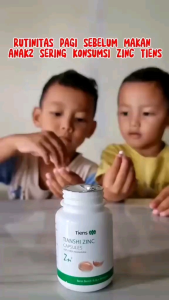 Vitamin anak zinc capsules penambah nafsu makan | isi 30 dan 60 kapsul | peninggi badan anak - imunitas - penambah berat badan anak