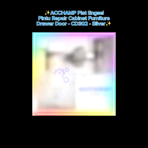 ACCHAMP Plat Engsel Pintu Repair Cabinet Furniture Drawer Door - CD302 - Silver