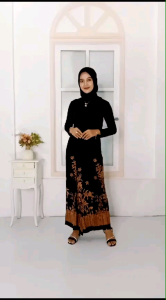 Fashion Muslim Wanita Sarung Goyor Santri Putri Rayon Motif Batik Kekinian