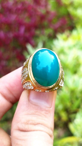 Cincin Batu Bacan Natural High Quality