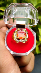 Cincin Batu Orange Paparaca Diamond