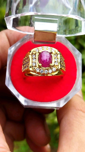 Cincin Batu Ruby Star Natural