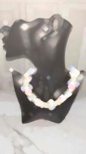 Josephine Playful Colorful Necklace Kalung Beads Warna Warni UV Resin Mixed Beads Handmade Fashion