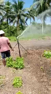 SPRINKLER BIG GUN IMPACT LUMO RADIUS 30 METER KOMPLIT TIANG 1.5 INCH
