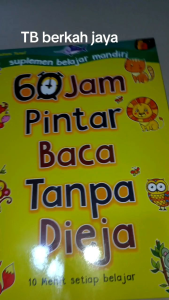 Buku Belajar Membaca Anak TK PAUD - 60 Jam Pintar Baca Tanpa