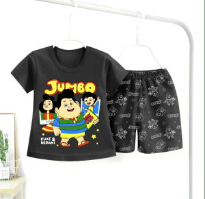 Setelan baju jumbo lucu anak perempuan dan laki-laki 1-6 tahun