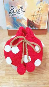 túi len handmade hình nấm xinh xắn