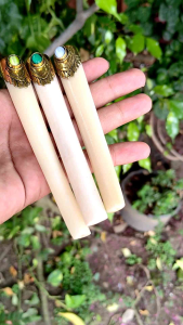 Pipa Tulang Sapi Model Alpaka Batupermata.