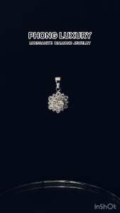 Mặt dây chuyền kim cương moissanite 4.0ly kiểm định GRA bạc ý 925 xi bạch kim vàng trắng PHONG LUXURY JEWELRY