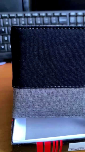 Dompet Pria Bahan Kanvas Tebal DK900 Free BOX Dompet Lipat Polos