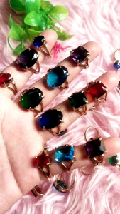 Cincin Swasa Asli Permata Akik Lapis Emas Awet Dalam Kuningan