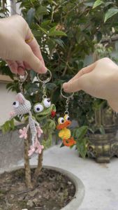 Móc treo khoá treo túi xách ba lô hình chuột bẹp thằn lằn vịt