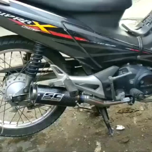 Knalpot racing SC PROJECT CARBON untuk motor beat/vario/scoopy/genio/ALL HONDA MATIC.