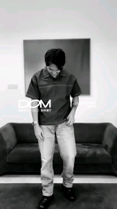 ManClo PC-13 — Kaos Polo Denim Pria Lengan Pendek Kerah Polo Shirt Boxy Fit Cutting