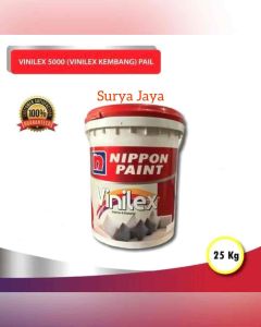 CAT TEMBOK VINILEX 5000 KEMBANG INTERIOR NIPPON PAINT 25 KG | PAIL WARNA PUTIH