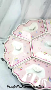 Prasmanan Queen Rose & Set Tempat Saji Mewah Shabby Chic
