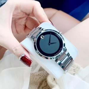 ĐỒNG HỒ NAM CHÍNH HÃNG Movado 0607119 Quartz Museum Classic Black Dial Sapphire Silver Stainless Steel For Men