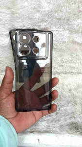 CASE CLEAR AIR BAG REDMI NOT 13 & 13 PRO: SILIKON CASING BENING TRANSPARAN HITAM PUTIH PRESISI