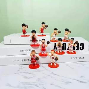 Mô hình Slam Dunk - Mô hình cầu thủ bóng rổ trong Slam Dunk - Bán theo Set - Cao 8cm
