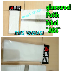 Glasswool Putih Tebal Anti Panas (Bisa dipakai semua knalpot) ABS Racing