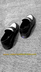 Sepatu Formal Pria Slip On Loafer Polos Kombinasi